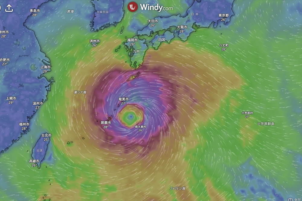 台風13号|ドルフィン